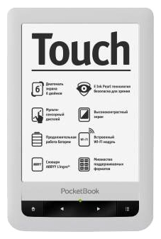 Электронная книга PocketBook Touch 622 черно-белая
